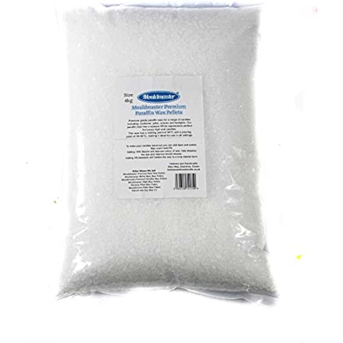 Mouldmaster Premium Paraffin Wax Pellets 4Kg, Translucent