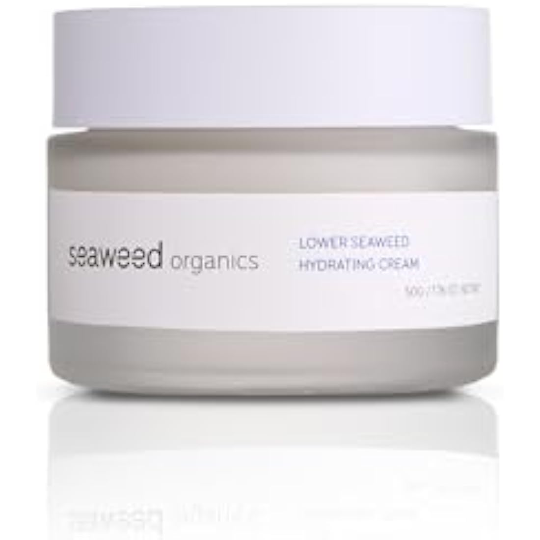 SEAWEED ORGANICS - Lower Seaweed Hydrating Cream, Organic Scottish Kelp, Toothed wrack, Sea spaghetti extract, Day cream, For sensitive Skin, Made in the UK, 50g, DIANA DRUMMOND