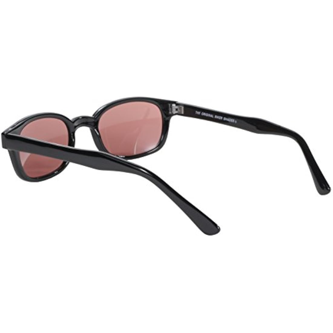 Pacific Coast Original KD's Biker Sunglasses (Black Frame/Rose Colored Lens)
