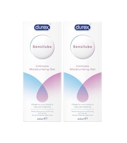 Durex Sensilube Lubricant, Water Based lube Gel for Women, Dryness Relief, Natural, 40ml (Packaging May Vary)