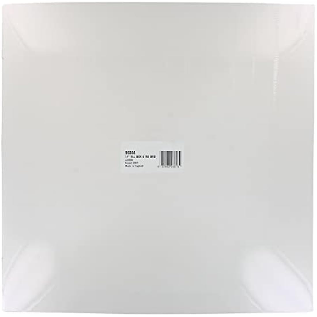 Culpitt 14" Round Silver Cake Drum Board & Tall White Box Combo, 14 x 14 x 12 Inch Square Box and Matching Circle Set for Tiered or Decorated Transport