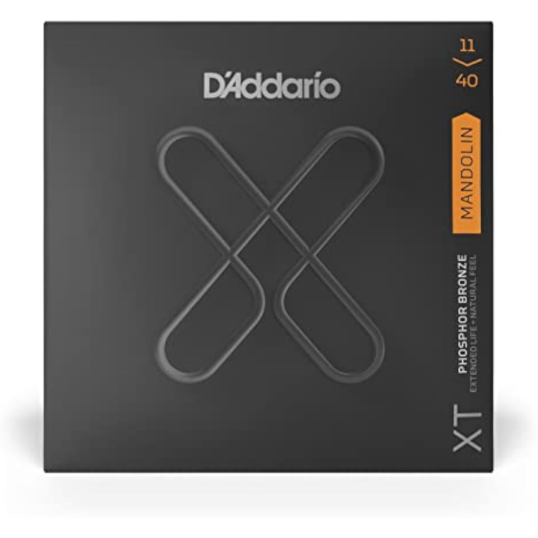 D'Addario Mandolin Strings - Coated Mandolin Strings - XT Phosphor Bronze - For 8 String Mandolin - Extended Life, Natural Feel - XTM1140 - Medium, 11-40