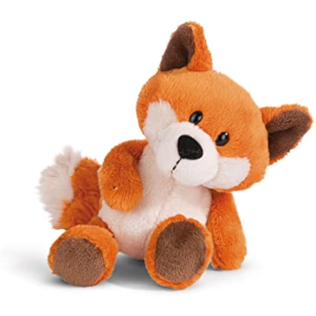 Nici 49145 Cuddly Fox Fridalie 15cm Orange Dangling-Sustainable Made Plush, Cute Soft Toy to Cuddle and Play with, for Children & Adults, Gift idea, 15 cm
