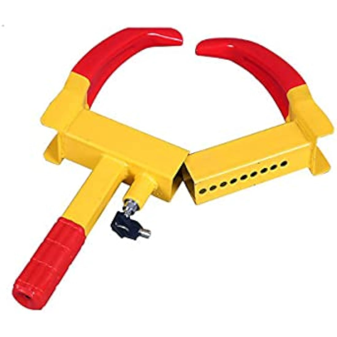 Keraiz Heavy Duty Wheel Clamp For Car 61x30x8cm | 1.78kg / Anti-theft Safety Lock With Keys/Lock For Cars Trailers RV ATV Auto Tires ~ Tire Clamp Lock ~ Tire Lock -Security Accessories