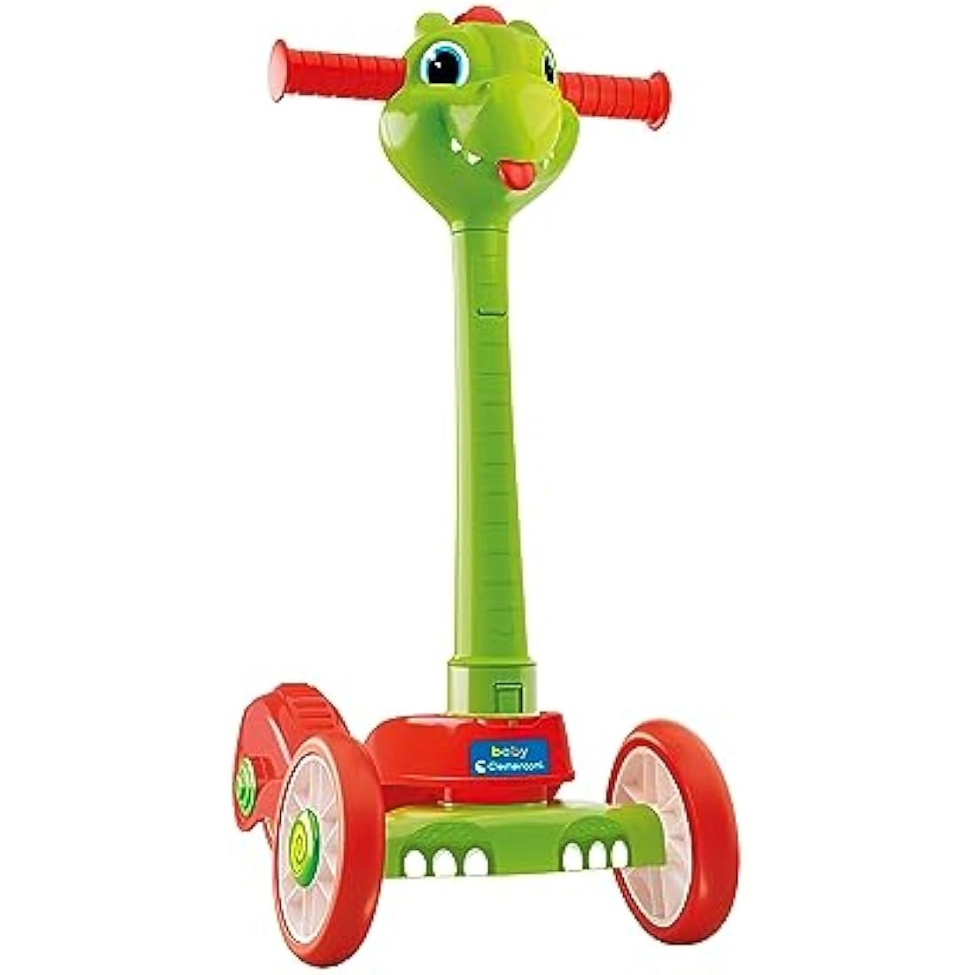 Clementoni- Dragon Push 3-Wheeled Scooter for Toddlers:Fun & Safe First Scooter(2+ Years)