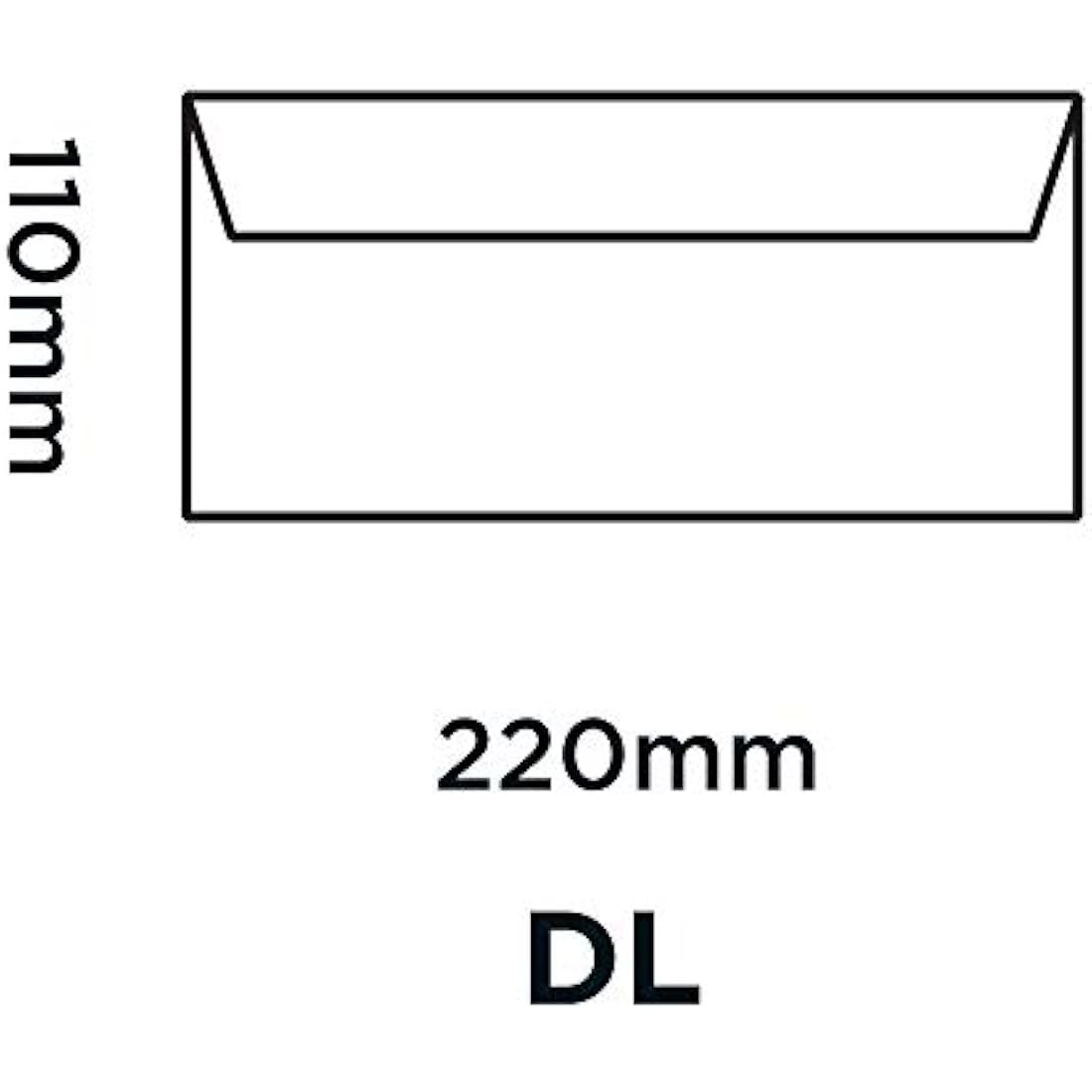 Blake Purely Everyday DL 110 x 220 mm 100 gsm Peel and Seal Envelopes (23882/50 PR) White - Pack of 50