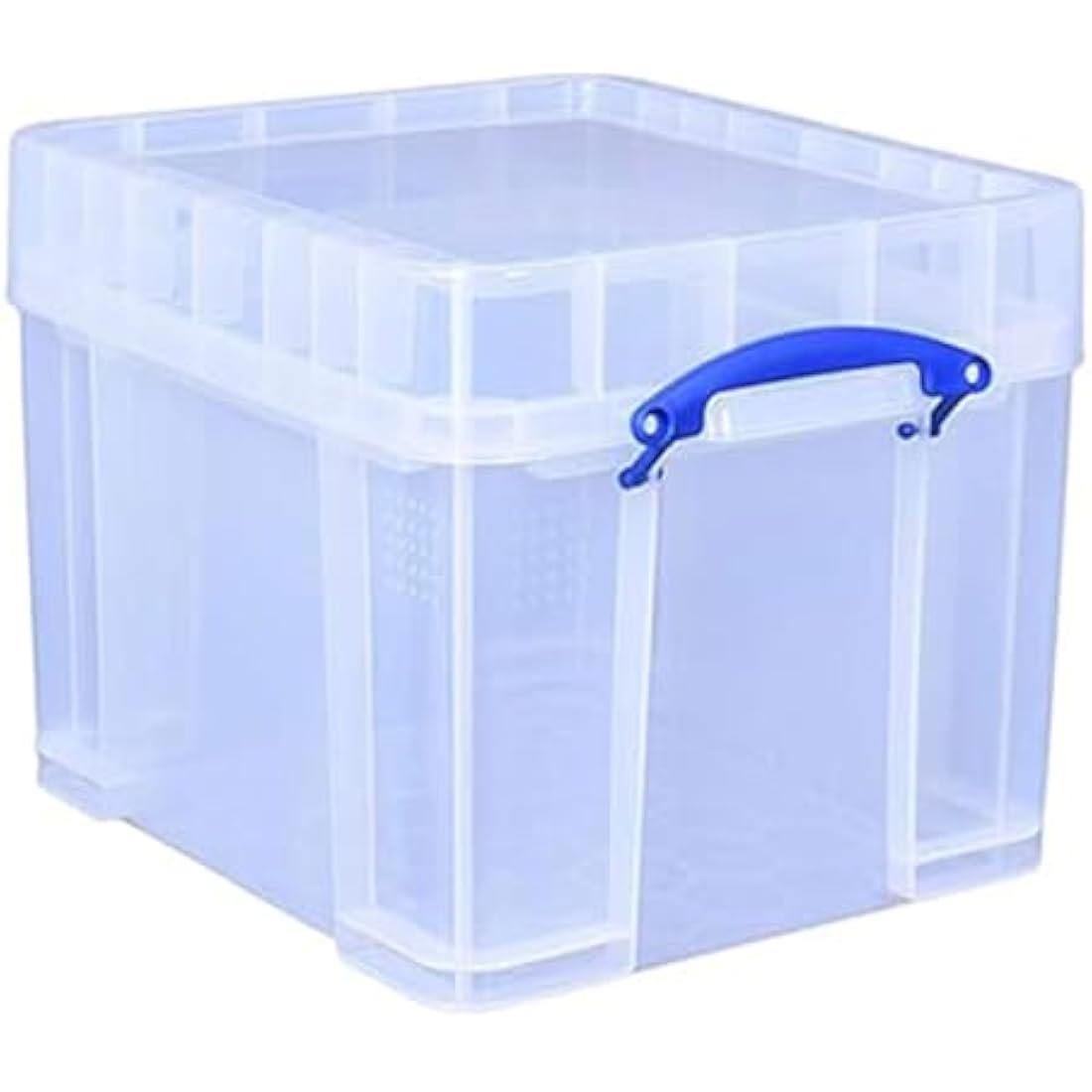 Really Useful Box Plastic Storage Bonus Pack 3x35 Litre Clear with XL Lid Clear