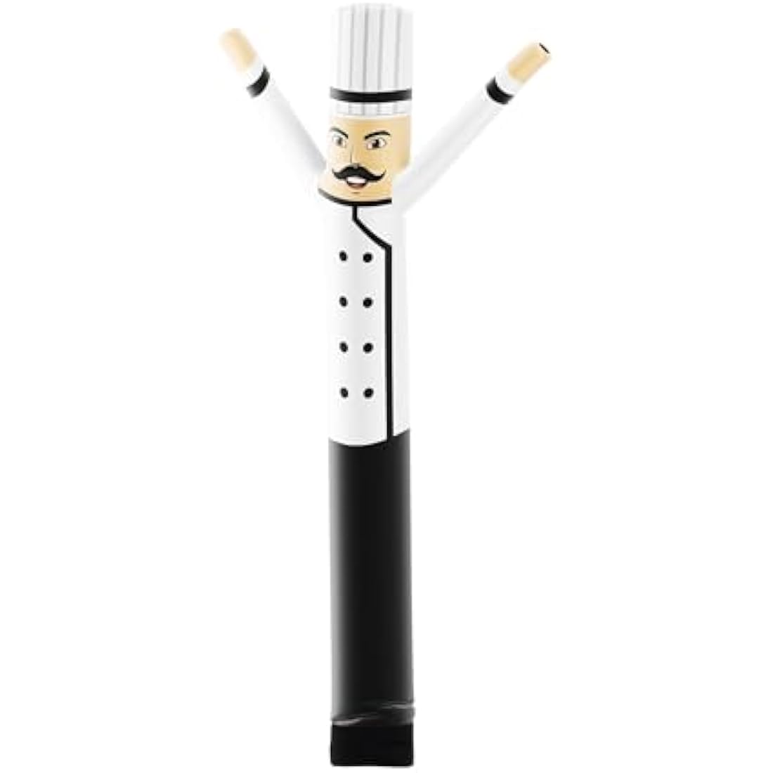 LookOurWay Air Dancers Inflatable Tube Man Attachment - 10 Feet Tall Wacky Waving Inflatable Dancing Tube Guy for Business Promotion (Blower Not Included) - Restaurant and Food Themed - Chef