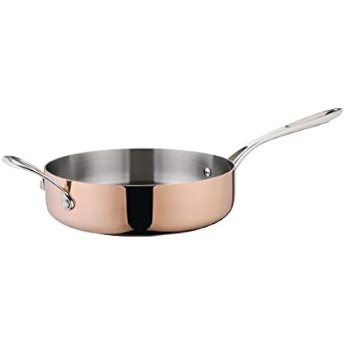 Vogue Induction Tri-Wall Copper Saute Pan - 240mm 9"
