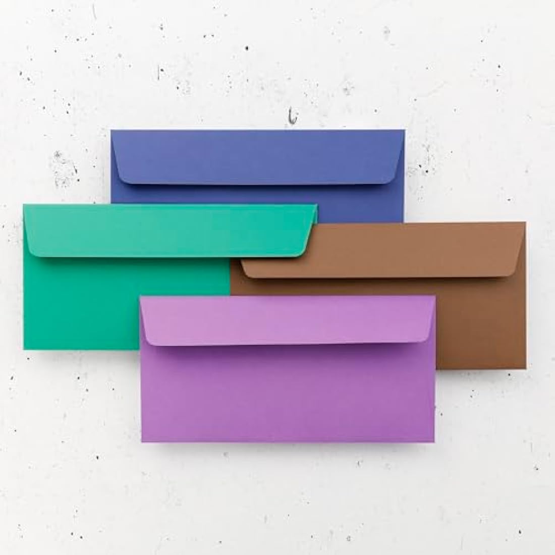 Clairefontaine - Ref 5875C - Pollen Adhesive Envelopes (Pack of 20) - DL Sized, 120gsm Paper, Printer-Compatible, Acid Free, Adhesive Strip for Easy Seal - Brown