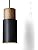 ouglres Black Cylinder Pendant Light,Wood Pendant Lights for Kitchen Island,Durable Metal Shade,Adjustable Breakfast Bar Lights,Industrial E27 Hanging Lamp for Dining Table,Bedroom,1pack