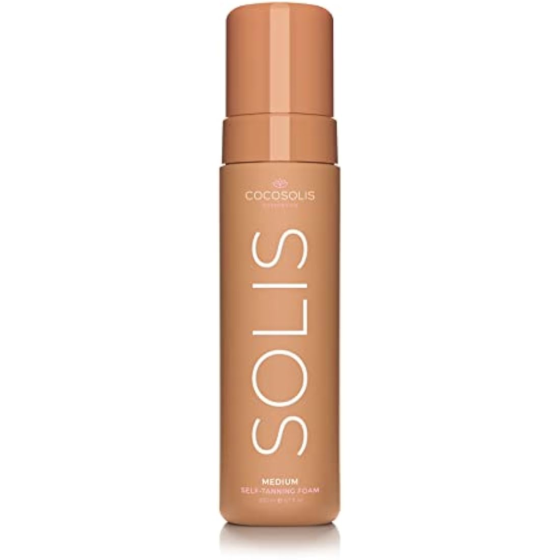 COCOSOLIS SOLIS Medium self-tanning lotion for face and body, mousse for a rich, natural and long-lasting tan, with plant-based DHA (200 ml)