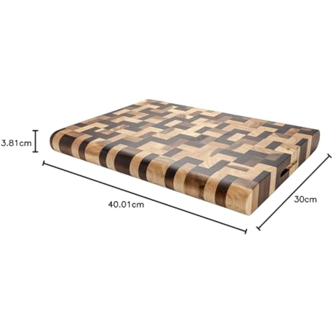 Rockingham Forge Multi-Wood Rectangular Chopping Boards, 40 x 30 cm