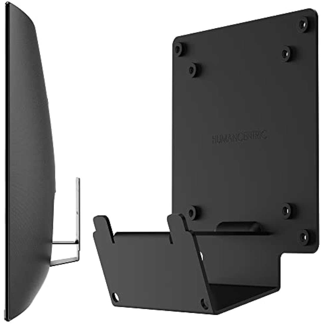 HumanCentric VESA Mount Adapter Compatible with Samsung Curved Monitors U32R590, U32R590C, U32R592, and U32R591, Adapter Bracket for VESA Stand, Arm or Desk Mount with 75x75 or 100x100mm Pattern