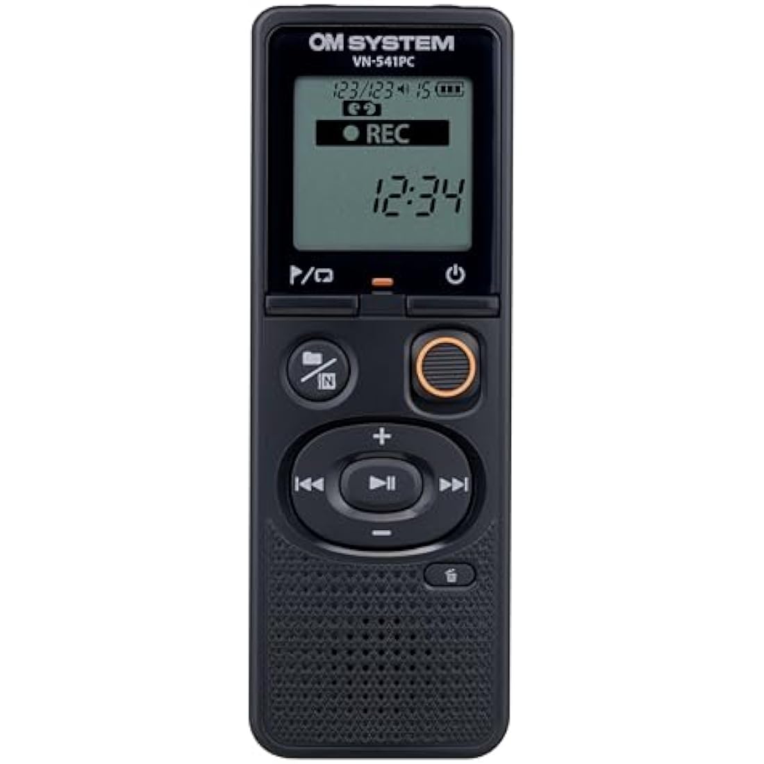 OM SYSTEM VN-541 PC (Successor Olympus VN-541 PC) Digital Voice Recorder with Omnidirectional Microphone, One-Touch Recording, Noise Cancellation & 4 GB Memory