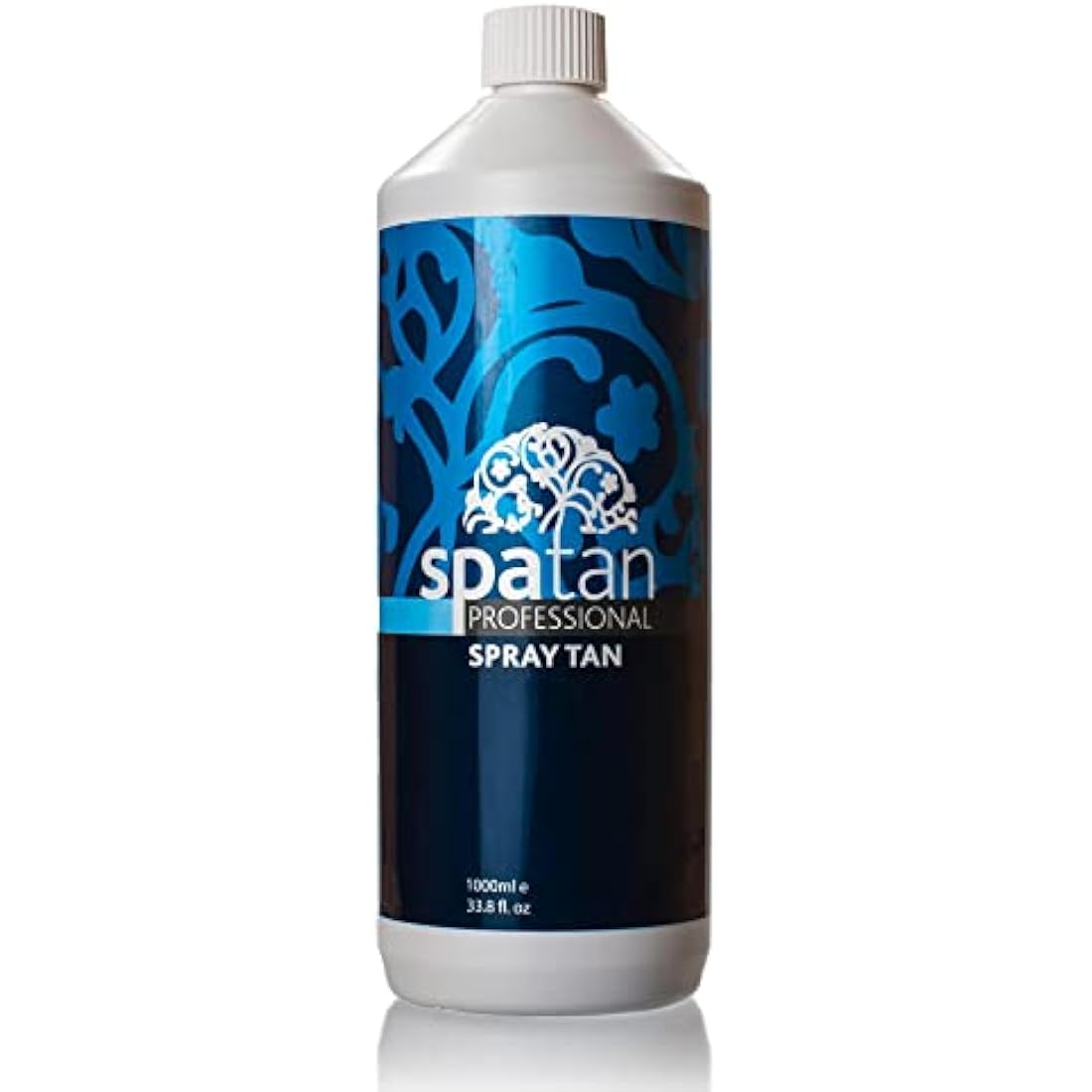 Spatan Spray Tan Solution - 1 Litre; Natural Shade; Fragrance-Free with Organic DHA; Alcohol, Perfume & Paraben-Free; Quick-Dry Formula for Streak-Free, Natural Results for Salons & Mobile Tanners