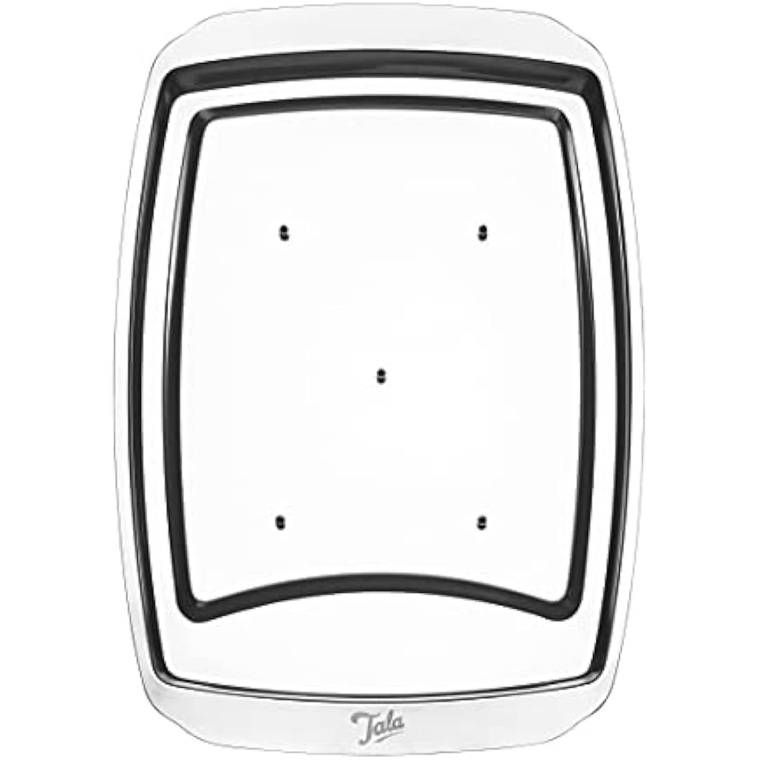 Tala Performance Stainless Steel Carving Tray, with 5 Spikes to Hold Meat Whilst Carving, 35.5cm x 25 cm
