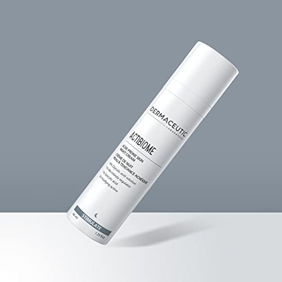 Dermaceutic Activabiome - Prone Skin Night Cream with Glycolic Acid Solution, Microbiota Regulator, Salicylic Acid and Purifying Active - 40 ml