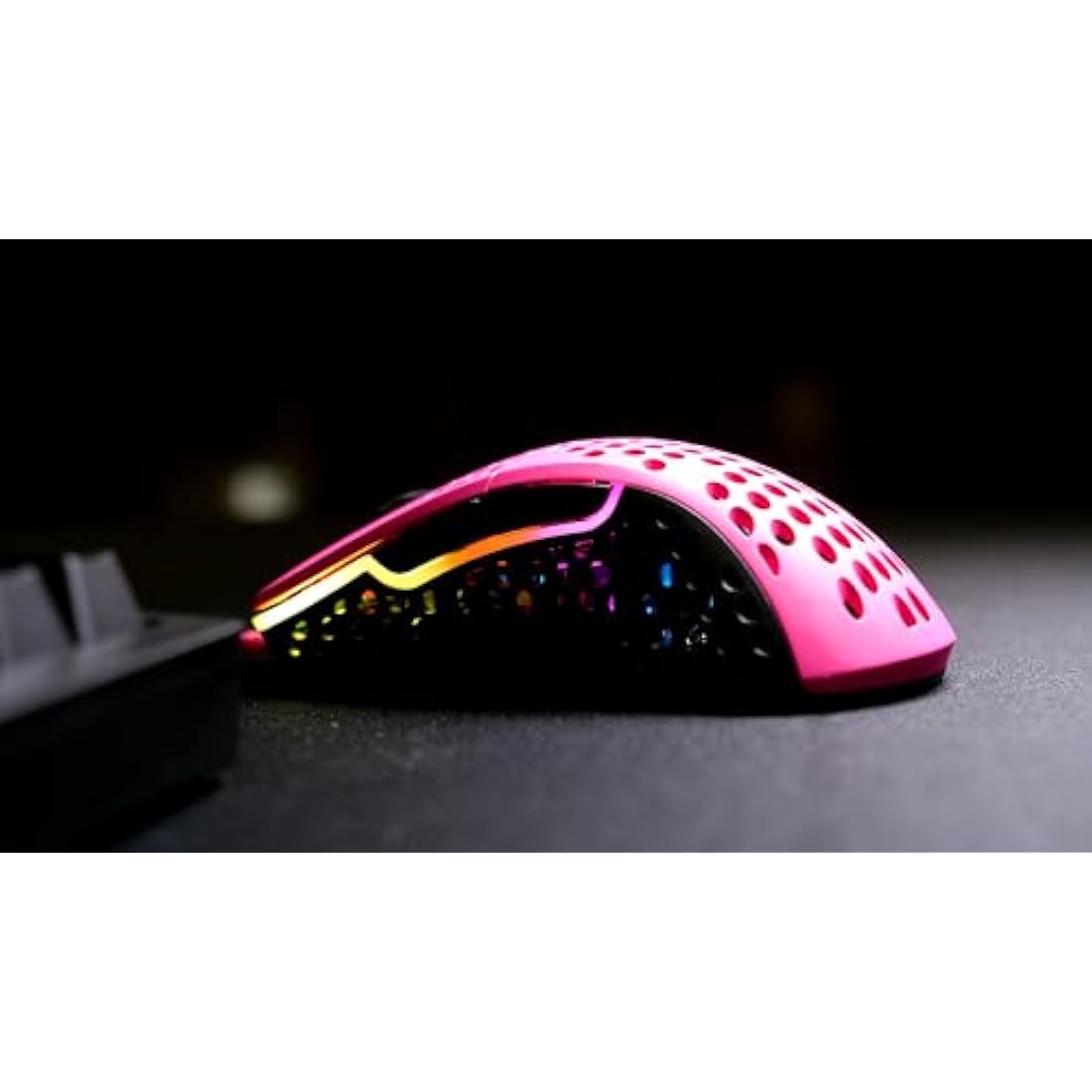 Xtrfy M4 RGB, Ultra-Light Wired Gaming Mouse, Ergonomic Design for Right-Handers, Pixart 3389 Sensor, Adjustable RGB Lighting, Pink Edition