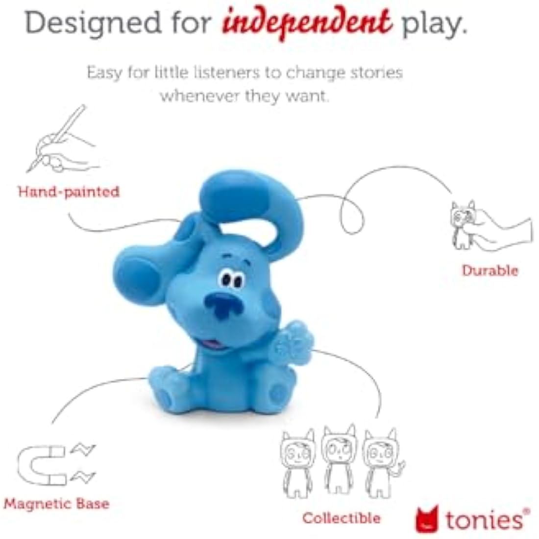 tonies Audio Character For Toniebox, Blue's Clues & You!, Kid's Gifts, Audio Stories and Songs for Children for Use with Toniebox, Kid's Music Player(Sold Separately)