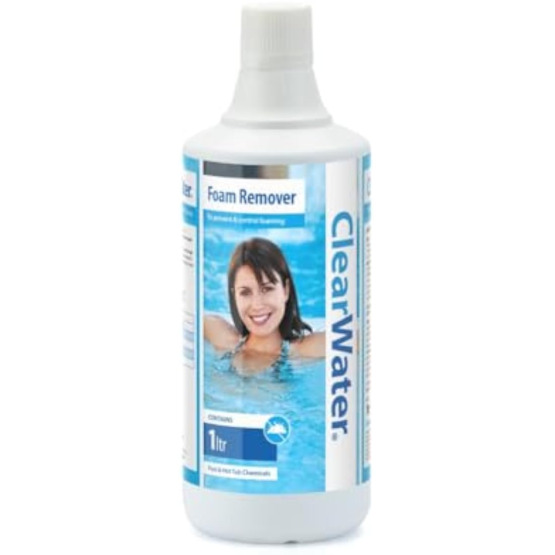 Clearwater Foam Remover for Swimming Pool and Spa Treatment, 1 Litre