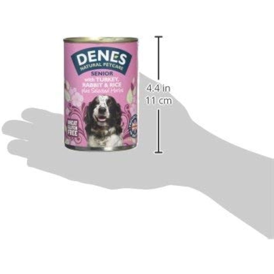 Denes Complete Senior Wet Dog Food Turkey Rabbit and Rice, 12 x 400 g