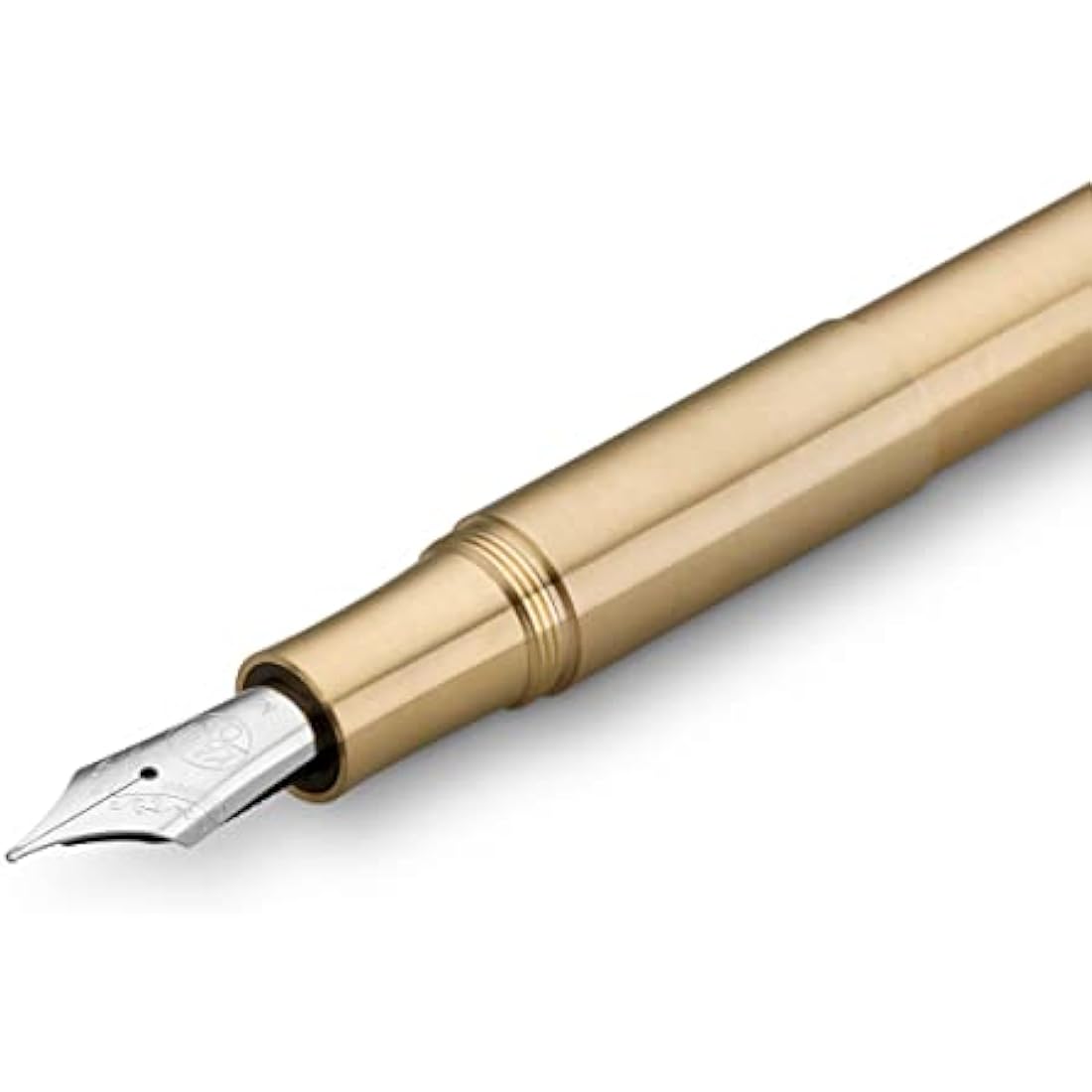 Kaweco SUPRA Fountain Pen Brass I Exclusive Fountain Pen for Ink Cartridges Including Retro Metal Box I Fountain Pen 16.5 cm I Nib: BB (Extra Broad)
