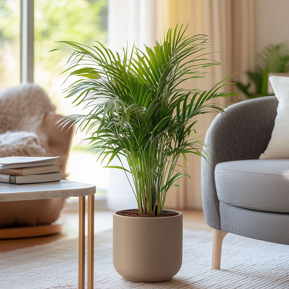 Areca palm 'Golden Cane' - 4 pcs. - Dypsis lutescens - Height 60-70cm - ⌀17cm
