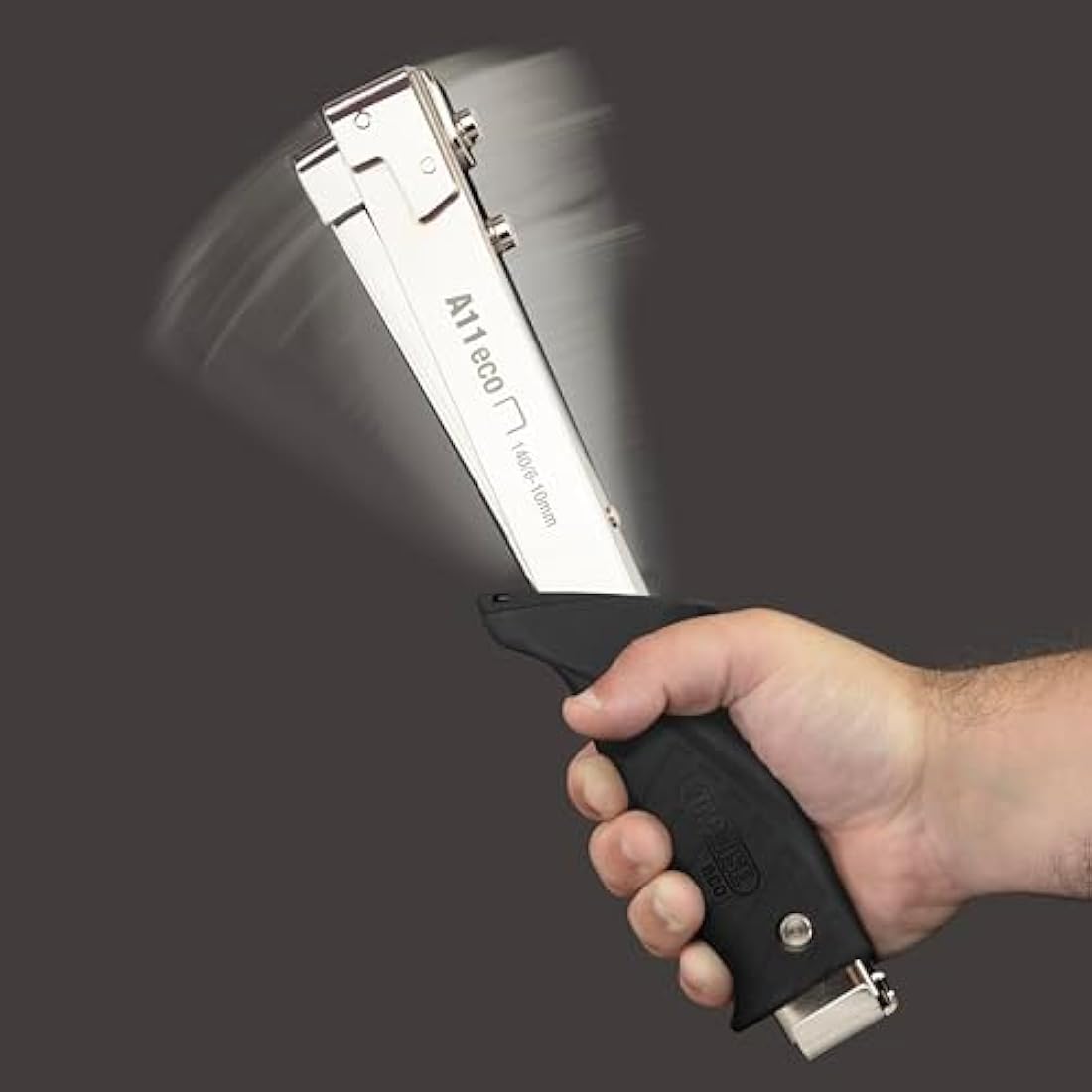 Tacwise 1185 A11 Hammer Tacker with 75,000 140/10mm Staples, Uses Type 140 / 6 - 10 mm Staples, Silver / Black