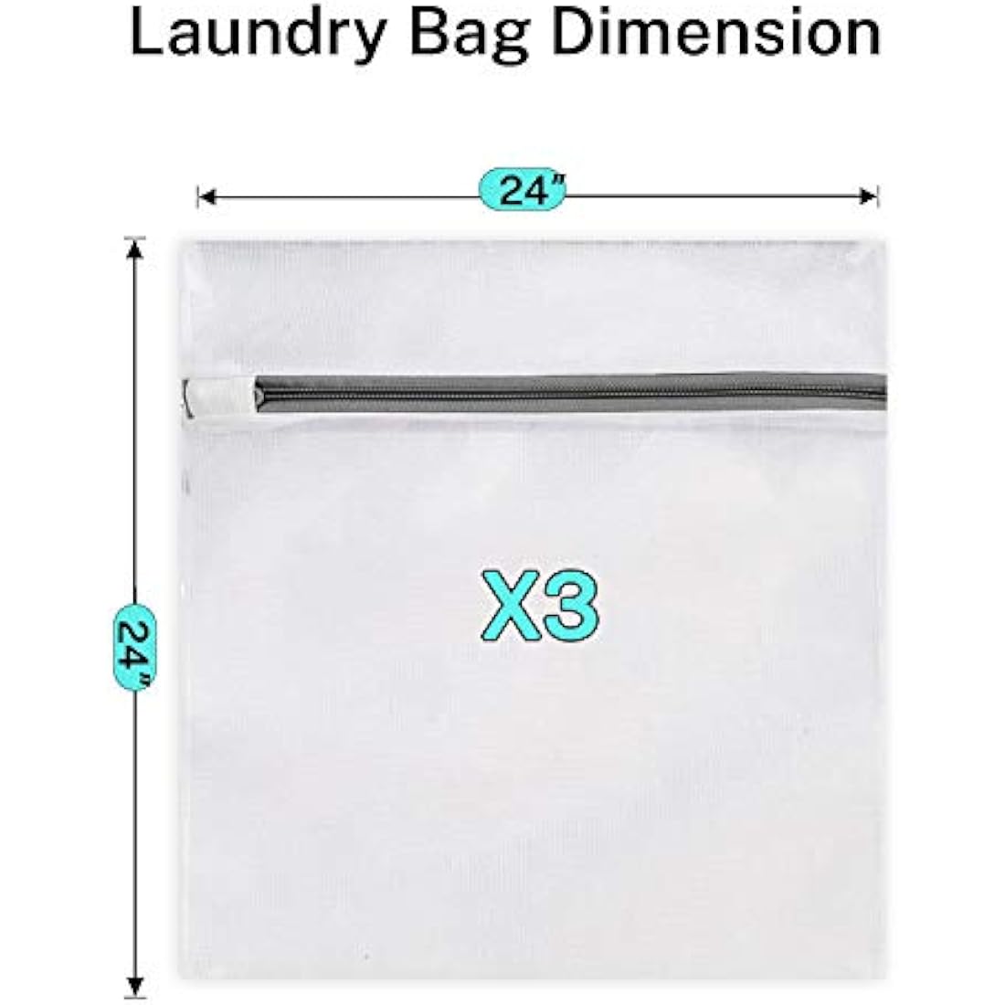 BAGAIL Mesh Laundry Bags, Washing Machine Wash Bags, Reusable and Durable Mesh Wash Bags for Delicate Blouse, Hosiery, Underwear, Bra, Lingerie and Baby Clothes, Great for Travel Storage Organization