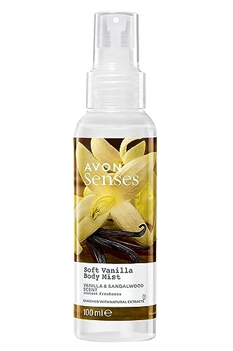 Avon Senses Body Mist 100ml (Soft Vanilla Vanilla & Sandalwood)