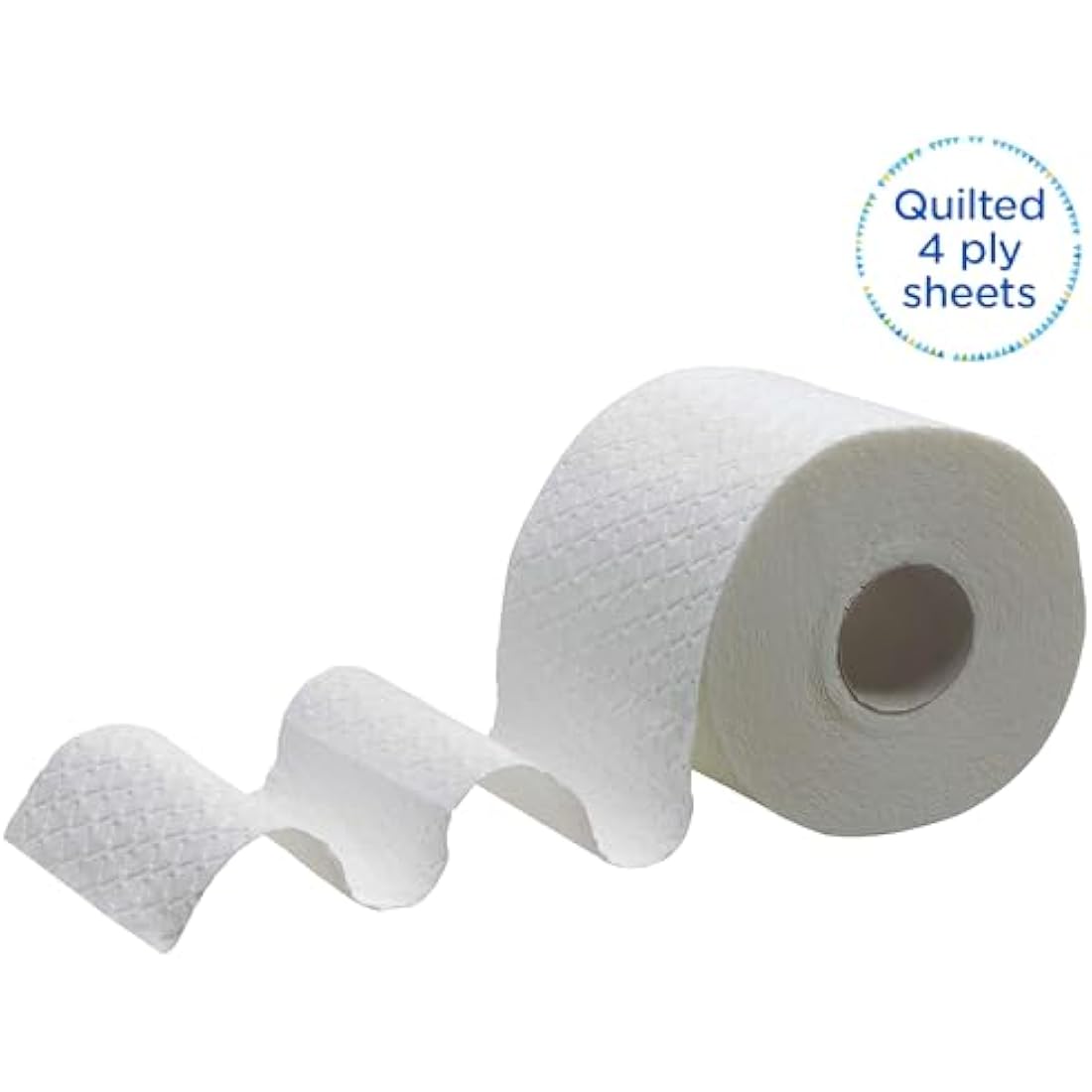 Kleenex Toilet Roll 8484 4-Ply Premium Quilted Toilet Paper, Soft, Flushable, FSC Certified, Luxury Bathroom Tissue, 24 Rolls x 160 Sheets (3,840 Sheets Total)