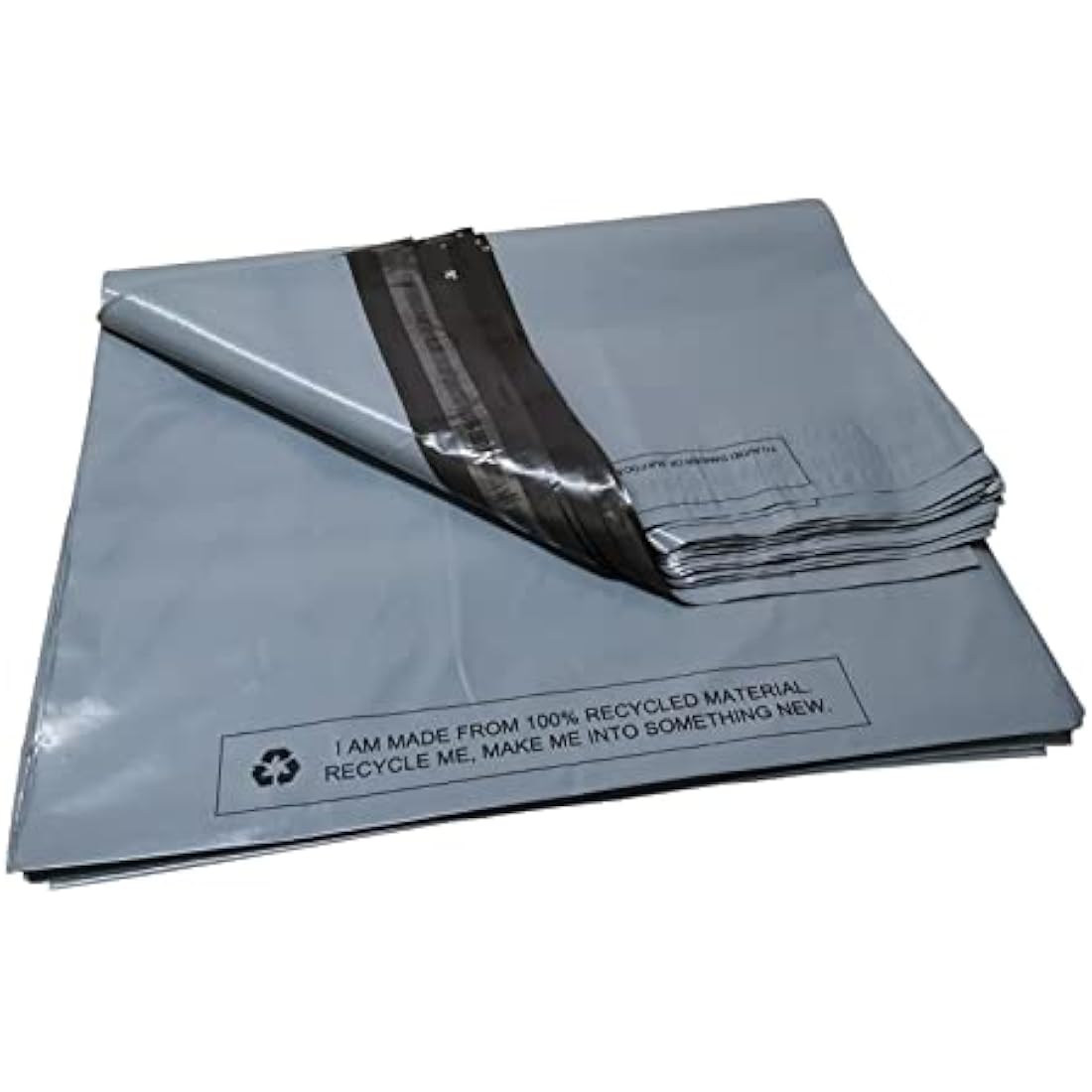 MSDS-SOLUTIONZ 100 Pack Grey Mailing Poly Postal Self Seal Bags 17''x22'' Size Postage Packaging Mailers Posting Shipping Post Parcels Package Bags