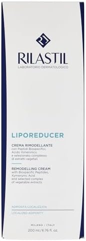 Rilastil Liporeducer Shaping Cream, Remodeled Action, Firming and Toning, Slimming Effect, Rich and Creamy Texture, Pack of 200 ml