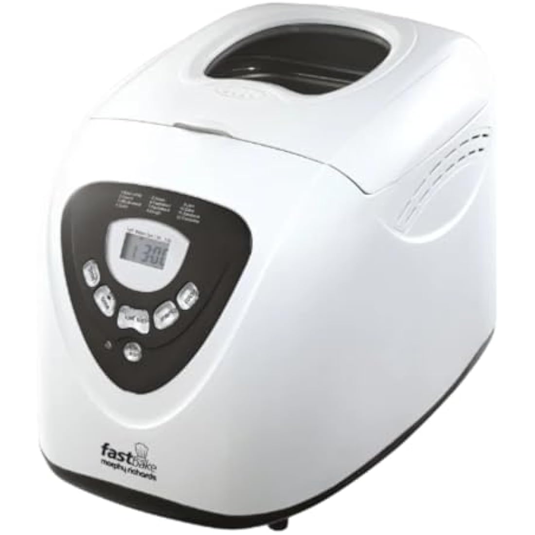 Morphy Richards Fastbake Breadmaker, 12 Programmes, 1.5lb, 2lb Loaf Sizes, 13 Hour Delay Timer, Keep Warm, 48281