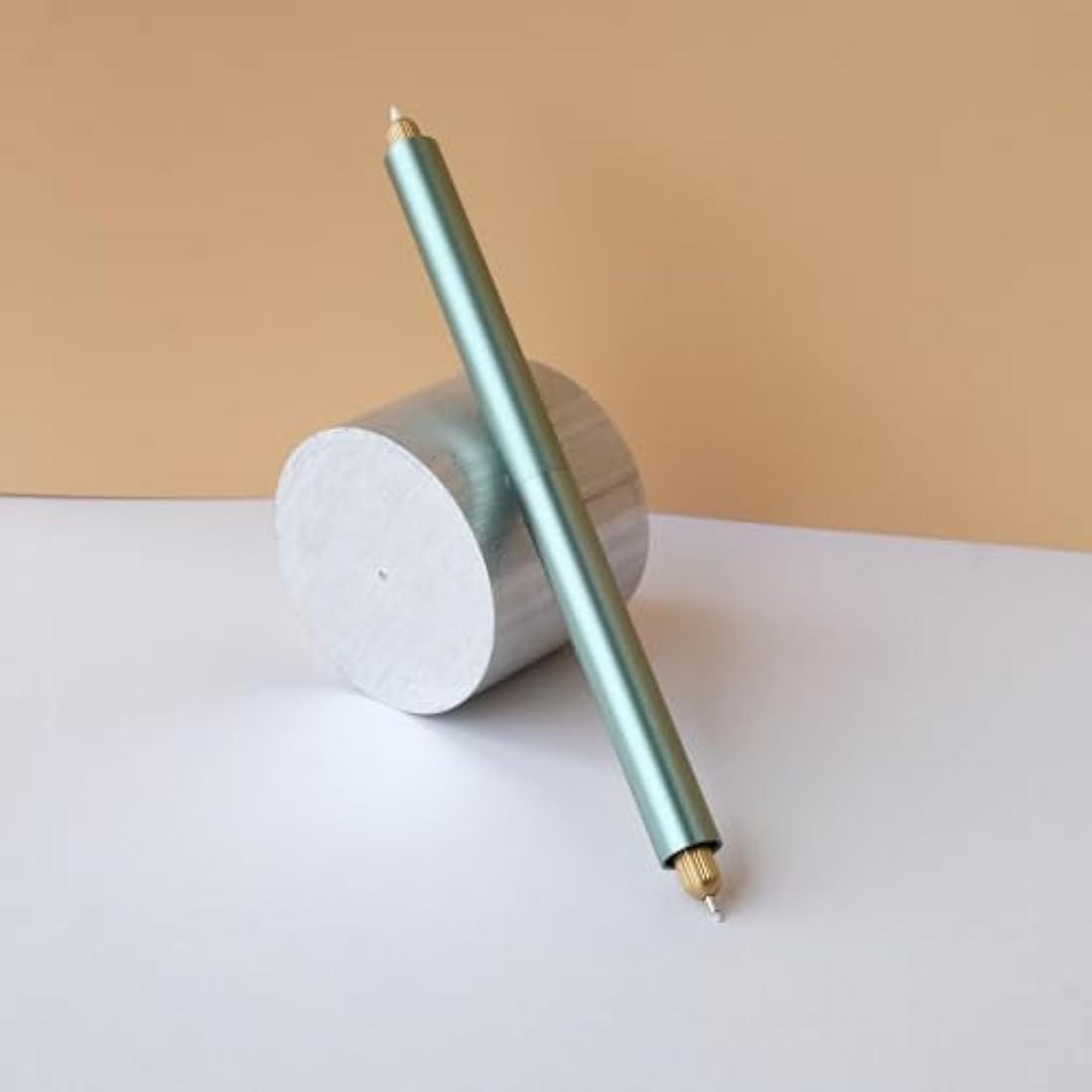 Tom's Studio Lumos Pro Duo Tip (Sage) | Refillable Fineliner, Writing & Brush Pen | Comes with 11 Tips, 3ml Deep Black Ink Sample & 2x Ink Reservoirs