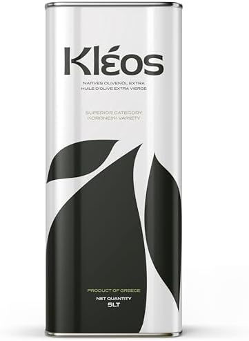 Kleos Extra Virgin Olive Oil 5L – New Harvest 2024/25 – Cold-Pressed Greek Olive Oil from Koroneiki Olives – Premium Quality