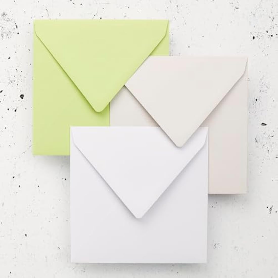 Clairefontaine - Ref 55478C - Pollen Envelopes (Pack of 20) - 140 x 140mm Sized, 120gsm Paper, Gummed Seal, Inkjet & Laser Printer Compatible, Acid Free - Leaf Bud Green