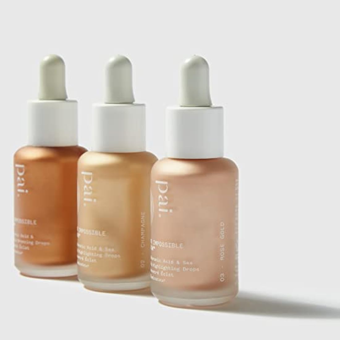 Pai Skincare | THE IMPOSSIBLE GLOW, Glow Drops Serum with Hyaluronic Acid, Certified Organic, Vegan, Cruelty Free - Bronze. 30ml