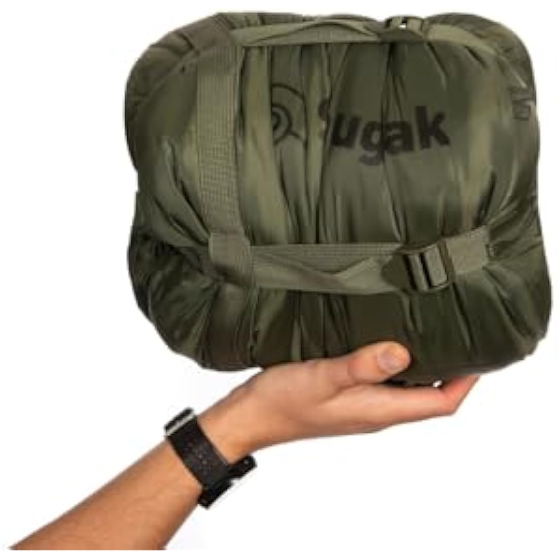 Snugpak The Sleeping Bag WGTE with Isofibre Insulation - Cold Weather Rated, Lightweight, Compact Mummy Sleeping Bag with Compression Sack for Camping, Hiking - Drawcord Hood & Dual-Zip