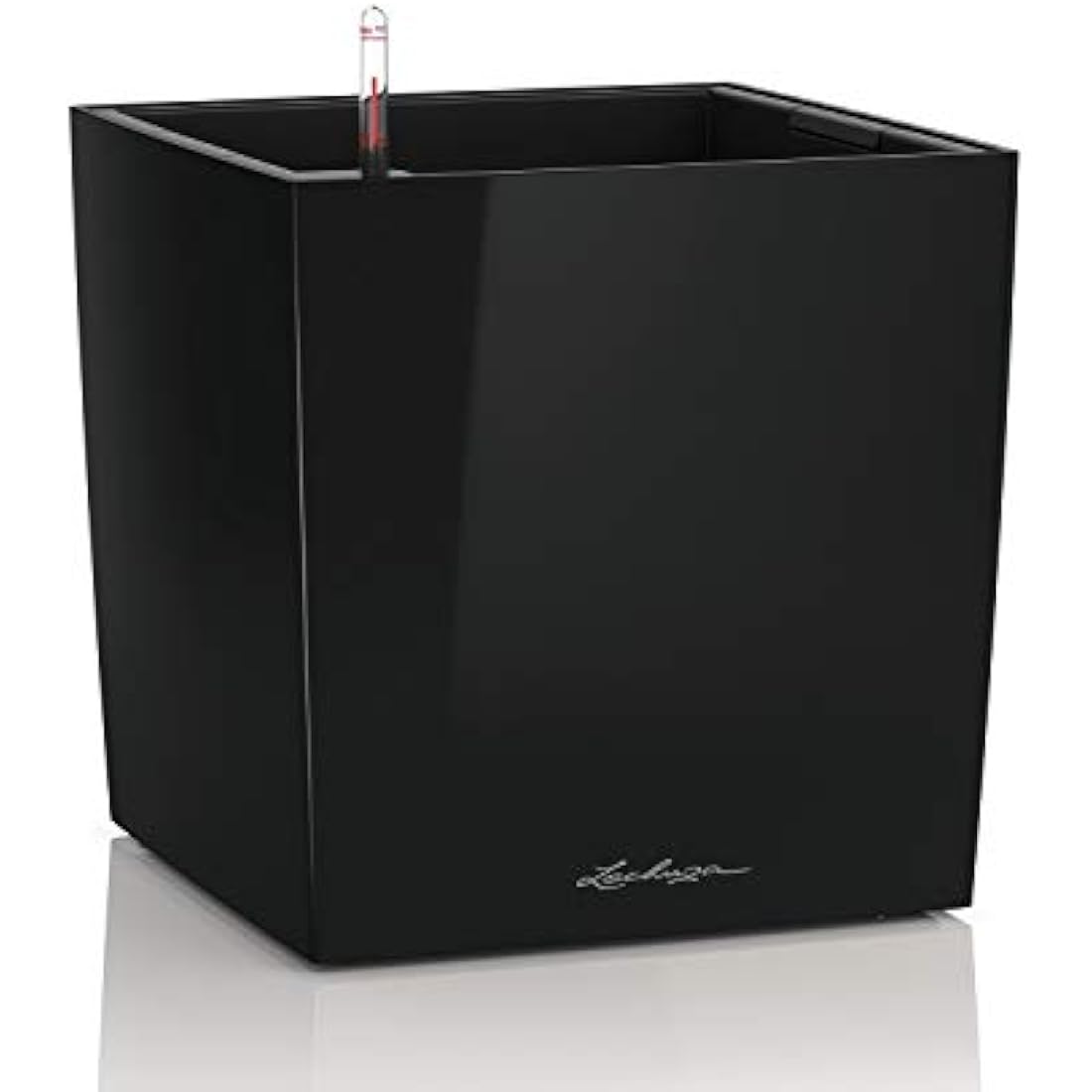 LECHUZA CUBE Premium 50 black high gloss 16569