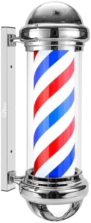 WDZD 29'' Silver Barber Pole Light