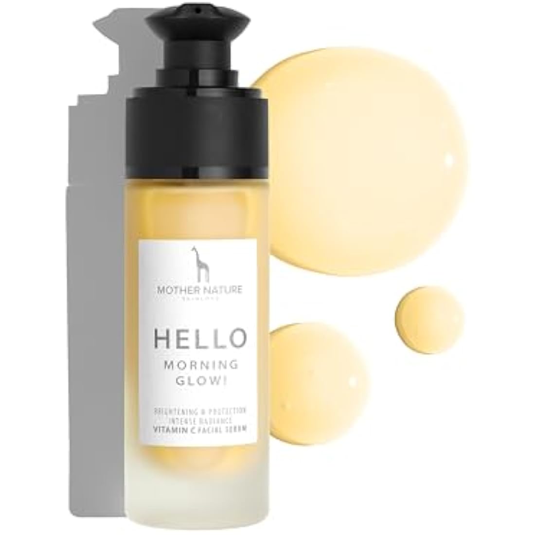 Vitamin C Serum for Face and Skin - 20% Vitamin C Anti-Ageing Formula with Hyaluronic Acid and Rhubarb Extract - VEGAN - 30ml - Natural Skin Care against Wrinkles and Blemishes