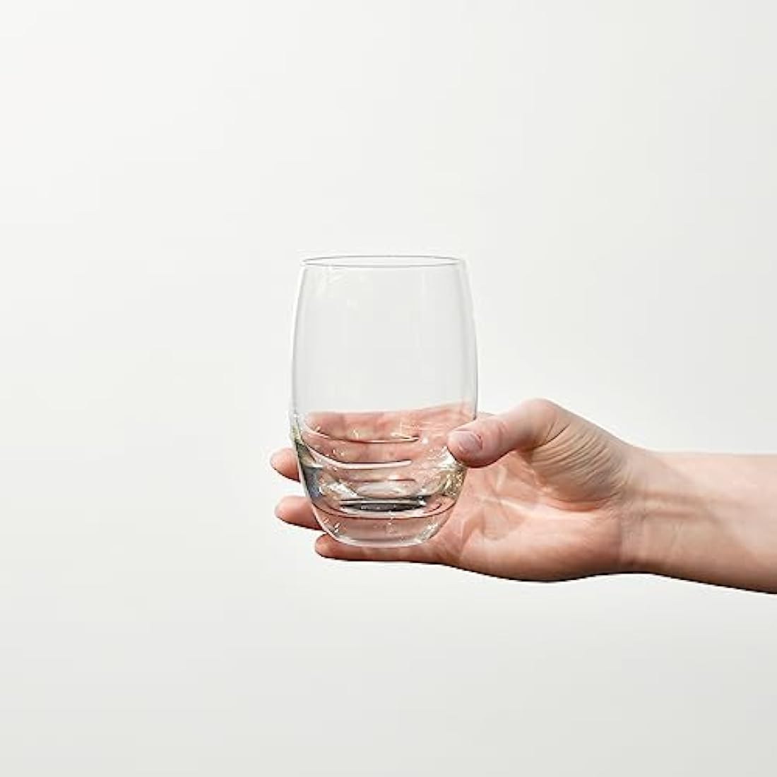 KROSNO Water Juice Tumbler Drinking Glasses | Set of 6 | 360 ML | Elite Collection | Crystal Glass | Perfect for Home, Restaurants and Parties | Dishwasher Safe