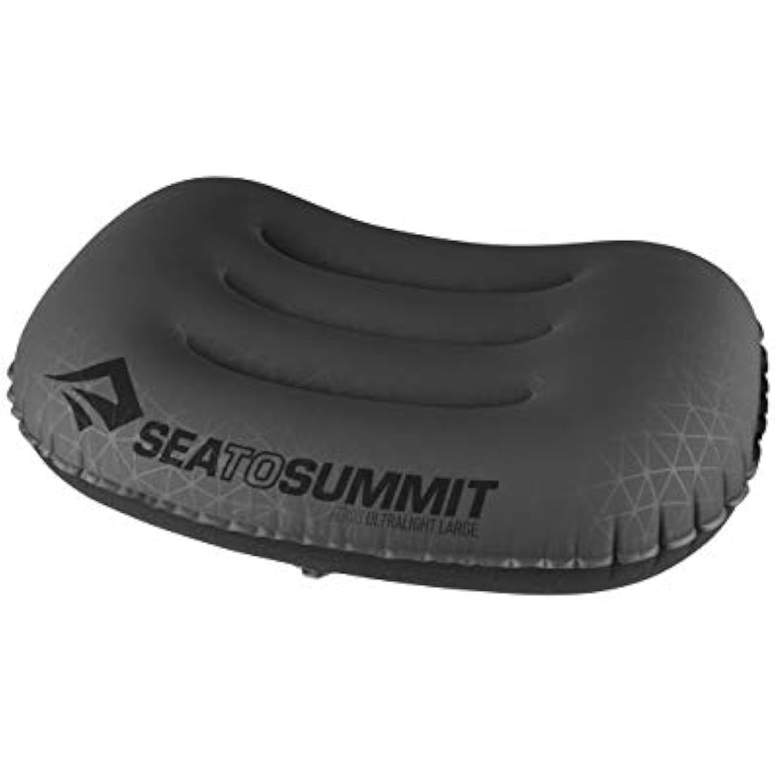 Sea to Summit - Aeros Ultralight Pillow L - Lightest Curved Inflatable Travel Pillow - Stretch-Knit 20D Polyester - Lock System - For Ultralight Backpacking - 44 x 32 x 14cm - Grey - 70g