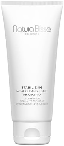 Natura Bissé Stabilizing Facial Cleansing Gel with AHA + PHA, Exfoliating foaming cleanser, Cleanses, Exfoliates & Balances, For Normal, oily & acne-prone Skin, 7 Oz