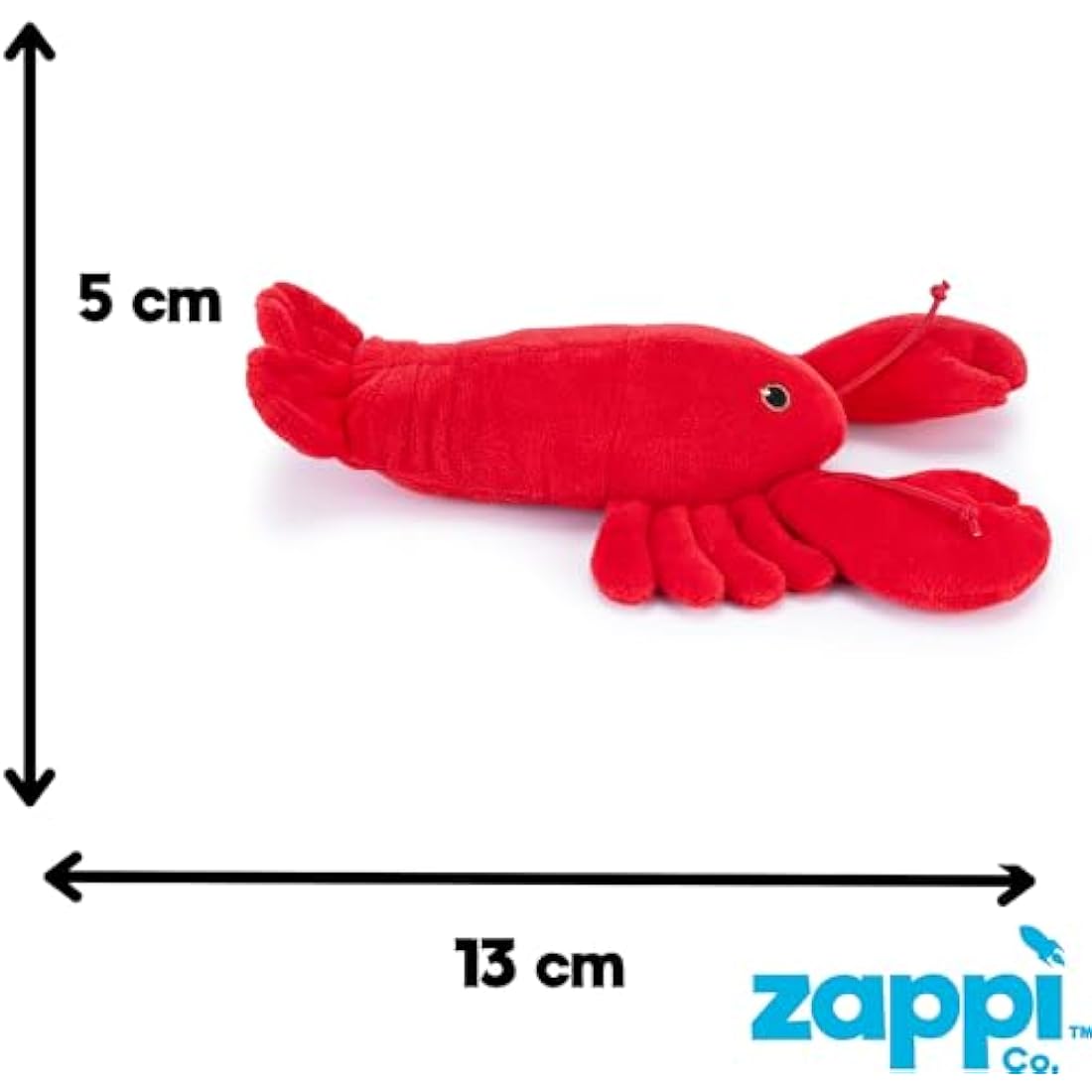 Zappi Co Children's Soft Cuddly Plush Toy Animal - Perfect Perfect Soft Snuggly Playtime Companions for Children (12-15cm /5-6") (Lobster)