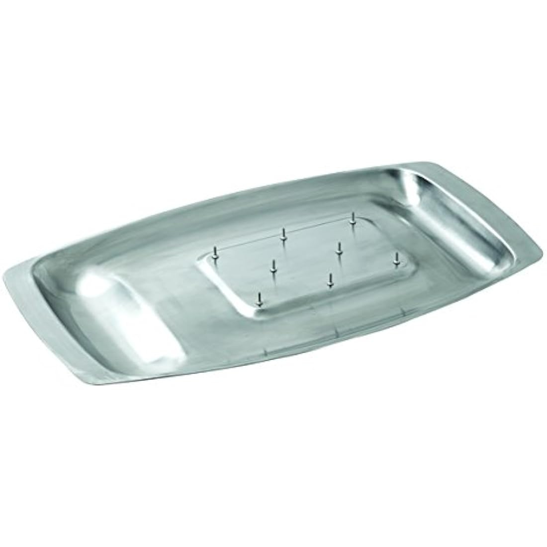 Dexam 17810117 Chichester Carving Dish with Spikes, s/s 45 x 27cm, Stainless Steel, Silver