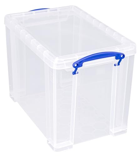 Really Useful Box Plastic Storage 19 Litre Clear (Pack Of 4)