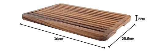 T&G 9135 Tuscany Bread Board in Acacia,360x255x20mm